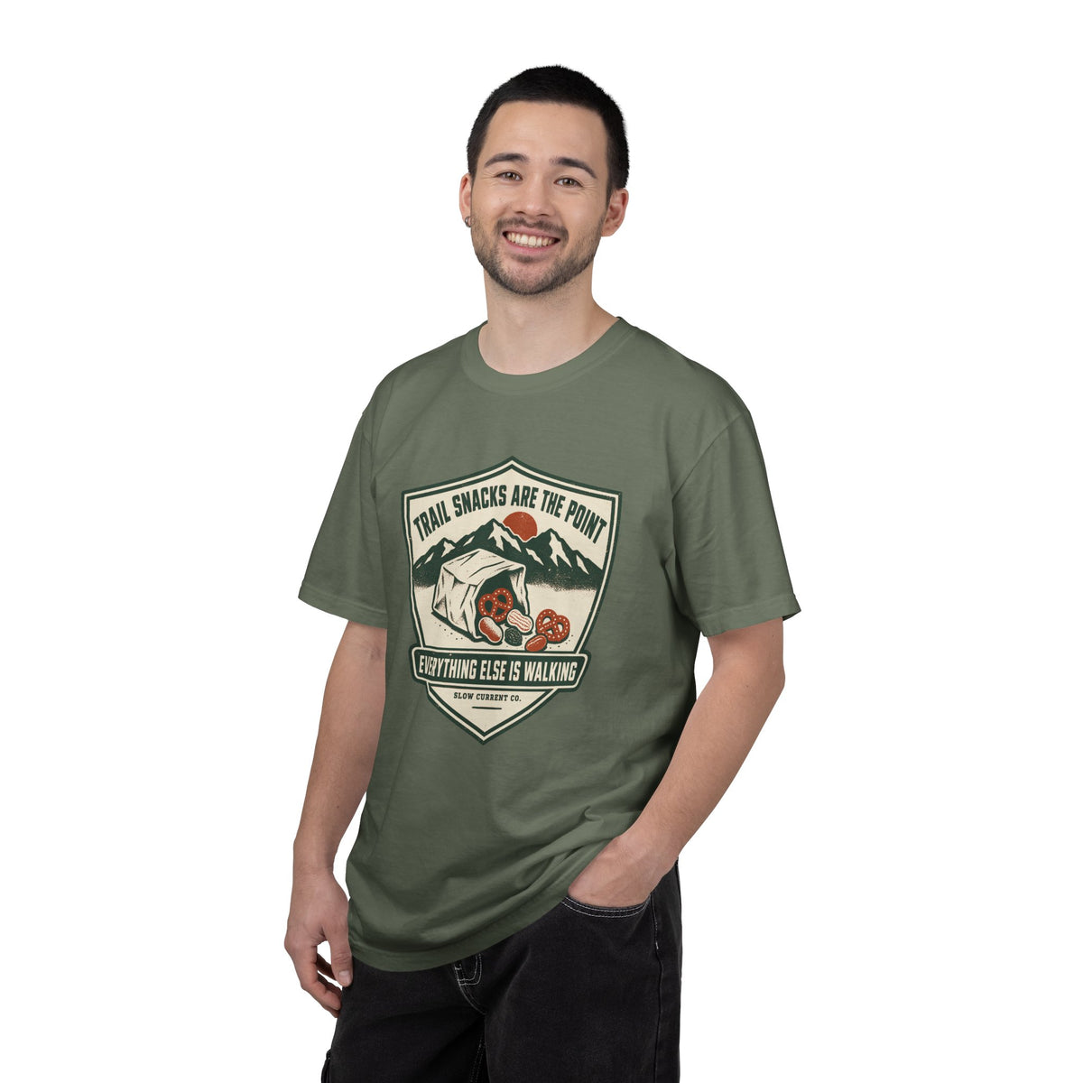 Trail Snacks Are the Point Hiking T-Shirt