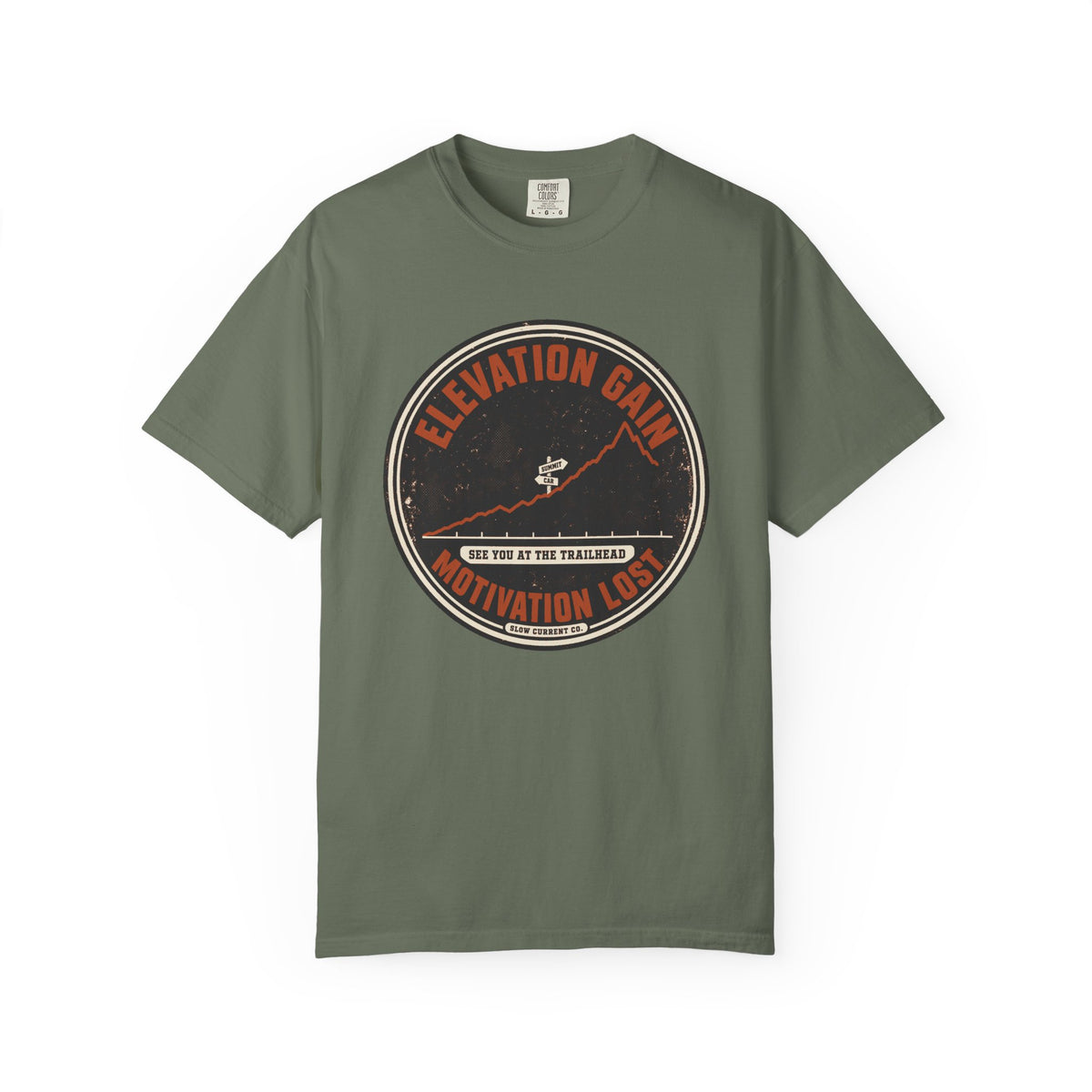 Elevation Gain, Motivation Lost Hiking T-Shirt