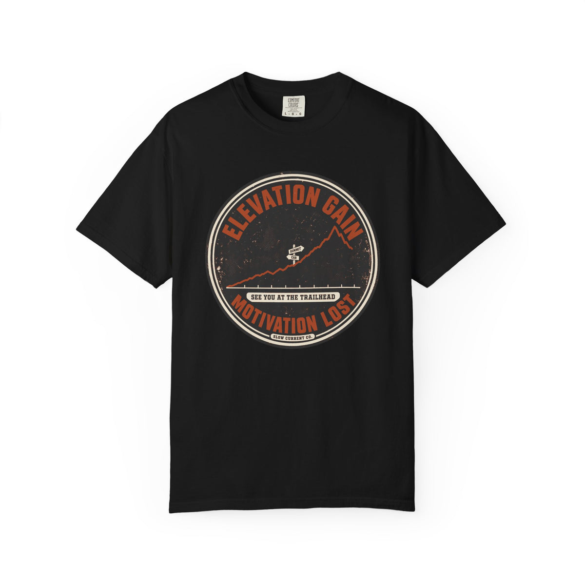 Elevation Gain, Motivation Lost Hiking T-Shirt