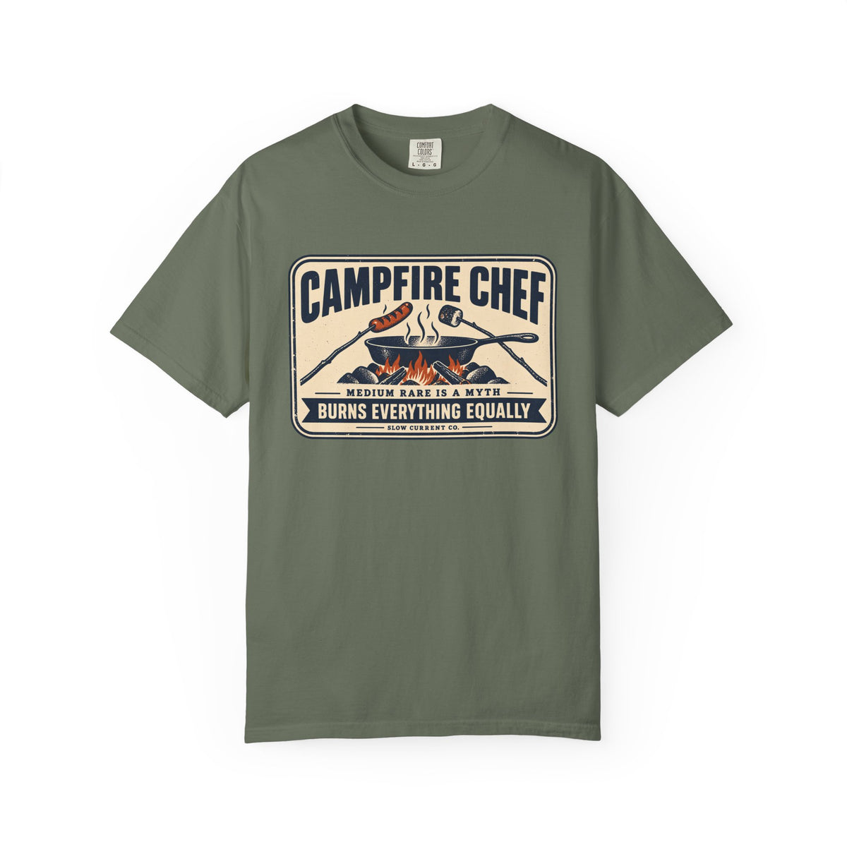 Campfire Chef, Burns Everything Equally T-Shirt