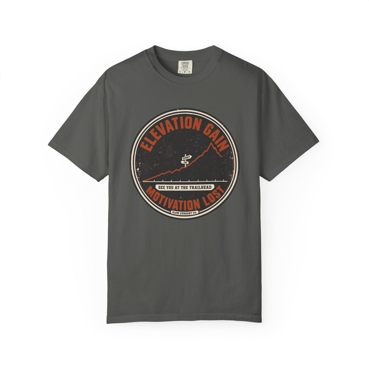 Elevation Gain, Motivation Lost Hiking T-Shirt