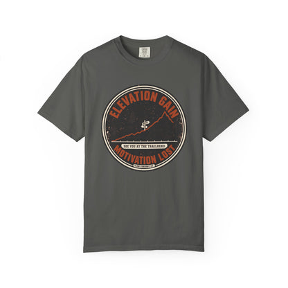Elevation Gain, Motivation Lost Hiking T-Shirt
