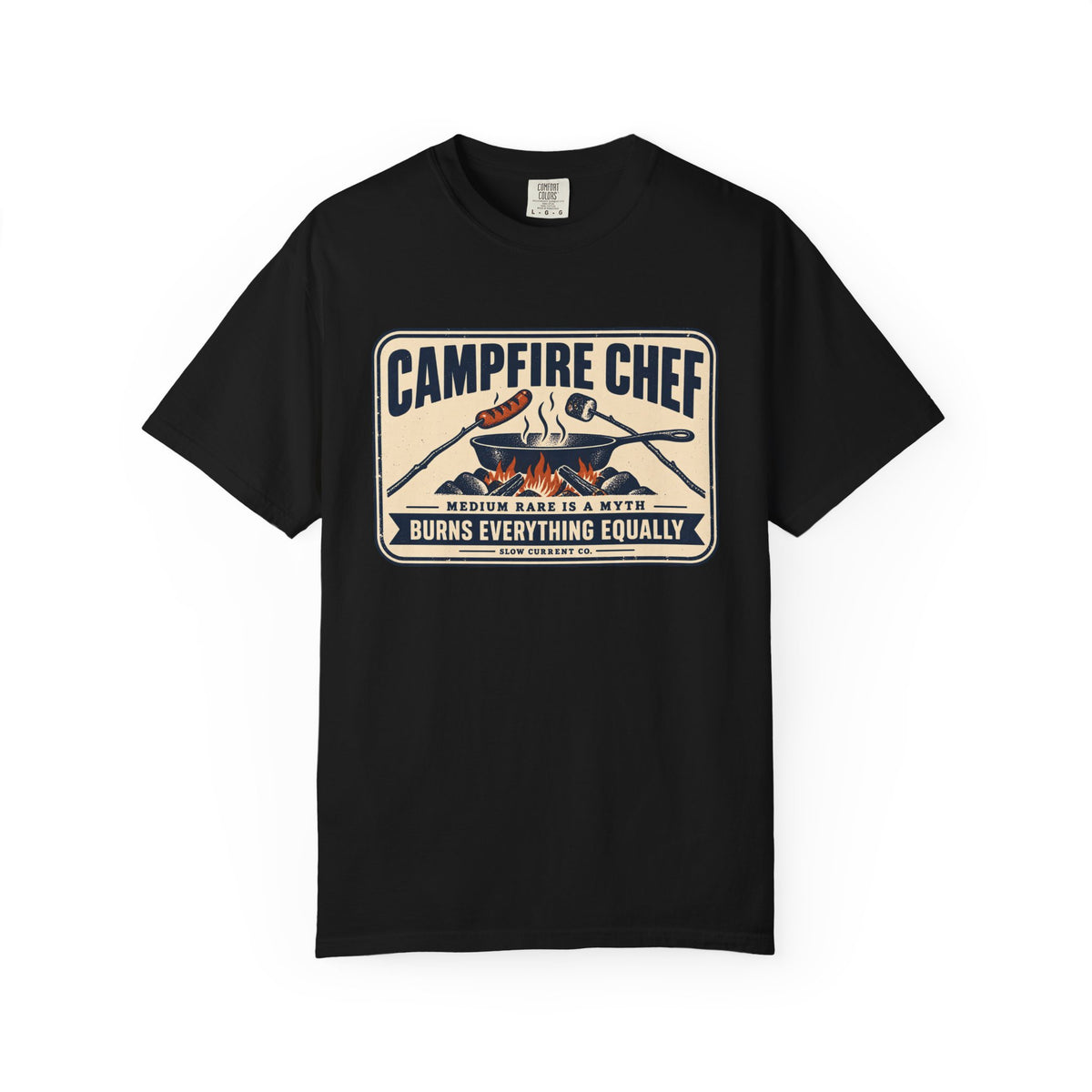 Campfire Chef, Burns Everything Equally T-Shirt