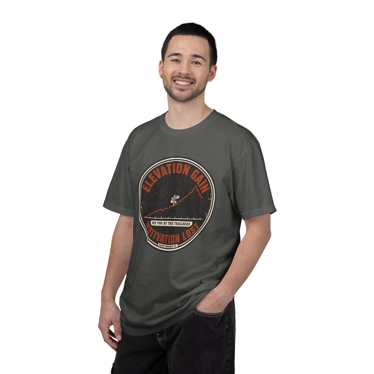 Elevation Gain, Motivation Lost Hiking T-Shirt